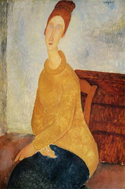 アメディオ・モディリアーニ 「座るジャンヌ・エビュテルヌの肖像」
