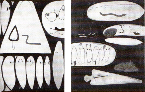 左から《人間(I)》《人間(II)》、1938年