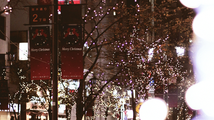 銀座冬景色